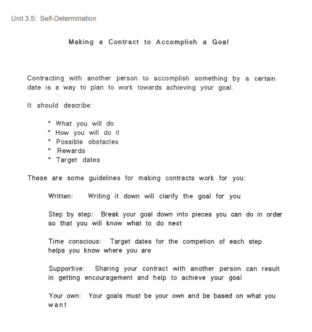 making a contract 